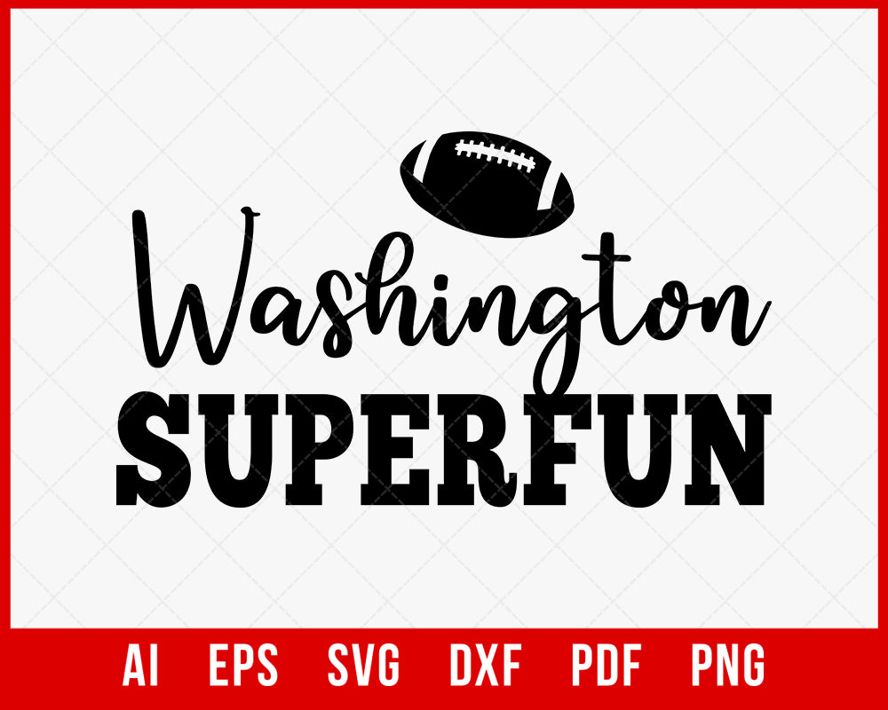 Washington Football Super Fan SVG File | Creative Design Maker –  Creativedesignmaker, image size:1000x800
