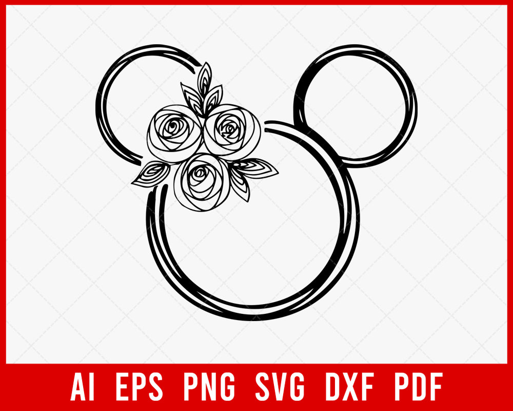 Minnie Mouse Silhouette Template