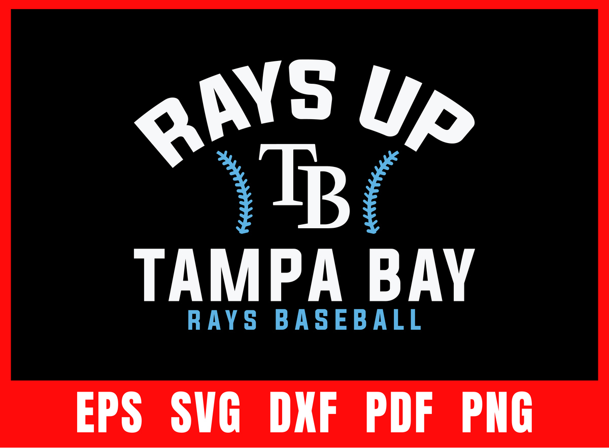 Tampa Bay Rays Baseball team Sport Lover T-Shirt Design EPS SVG DXF PD ...