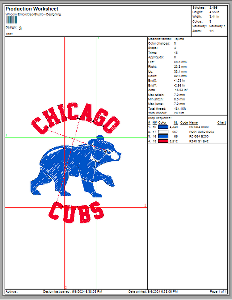 Chicago Cubs Embroidery, Mlb Embroidery, Machine Embroidery, 4 File sizes- Instant Download