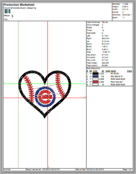 Chicago Cubs Embroidery, Mlb Embroidery, Machine Embroidery, 4 File sizes- Instant Download