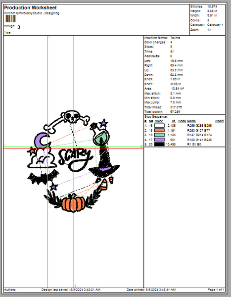 Halloween Scary Machine Embroidery Digiting Design, 4 File sizes- Instant Download