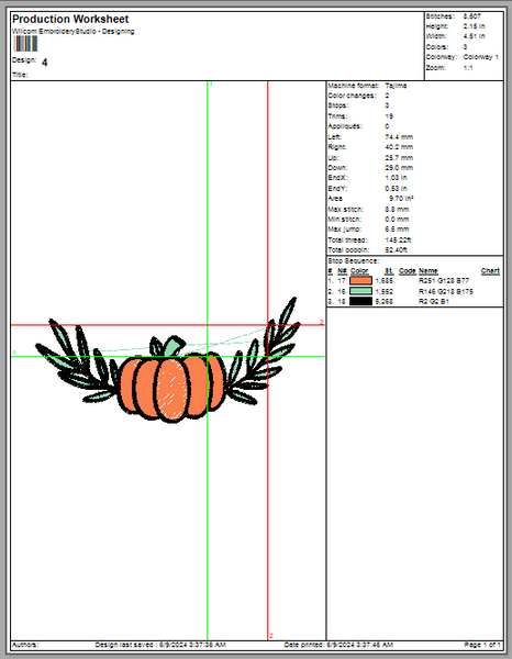 Halloween Pumpkin &nbsp;Machine Embroidery Digiting Design, 4 File sizes- Instant Download