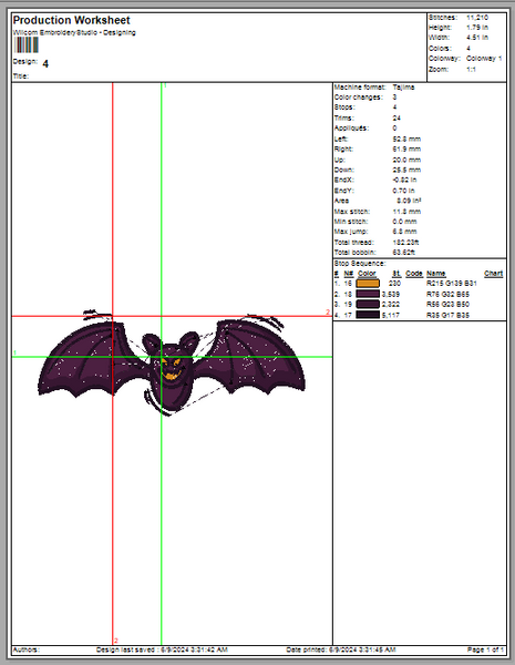 Halloween &nbsp;Bat Witch Machine Embroidery Digiting Design, 4 File sizes- Instant Download