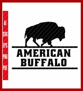 American buffalo cattle t-shirt design, Bills Svg, Buffalo Bills Logo, Bills Clipart, Football SVG, Svg File for cricut, Nfl Svg