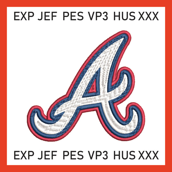 Atlanta Braves Embroidery MLB machine embroidery design