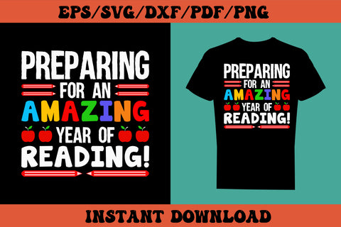 Back to School Reading Kids T-Shirt Cricut Digital Download