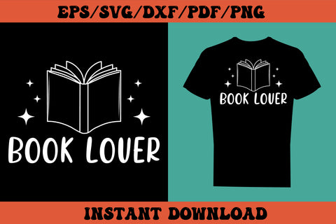 Book Lovers T-shirt SVG Crafts Design File for T-shirt Cricut Digital Download