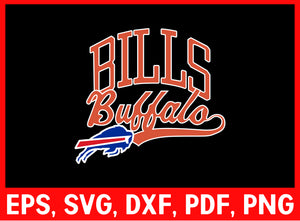 Buffalo Bills SVG, Bills SVG, Buffalo Bills SVG Files For Cricut, Buffalo Bills Logo SVG Cut File for T-shirt Cricut Digital Download