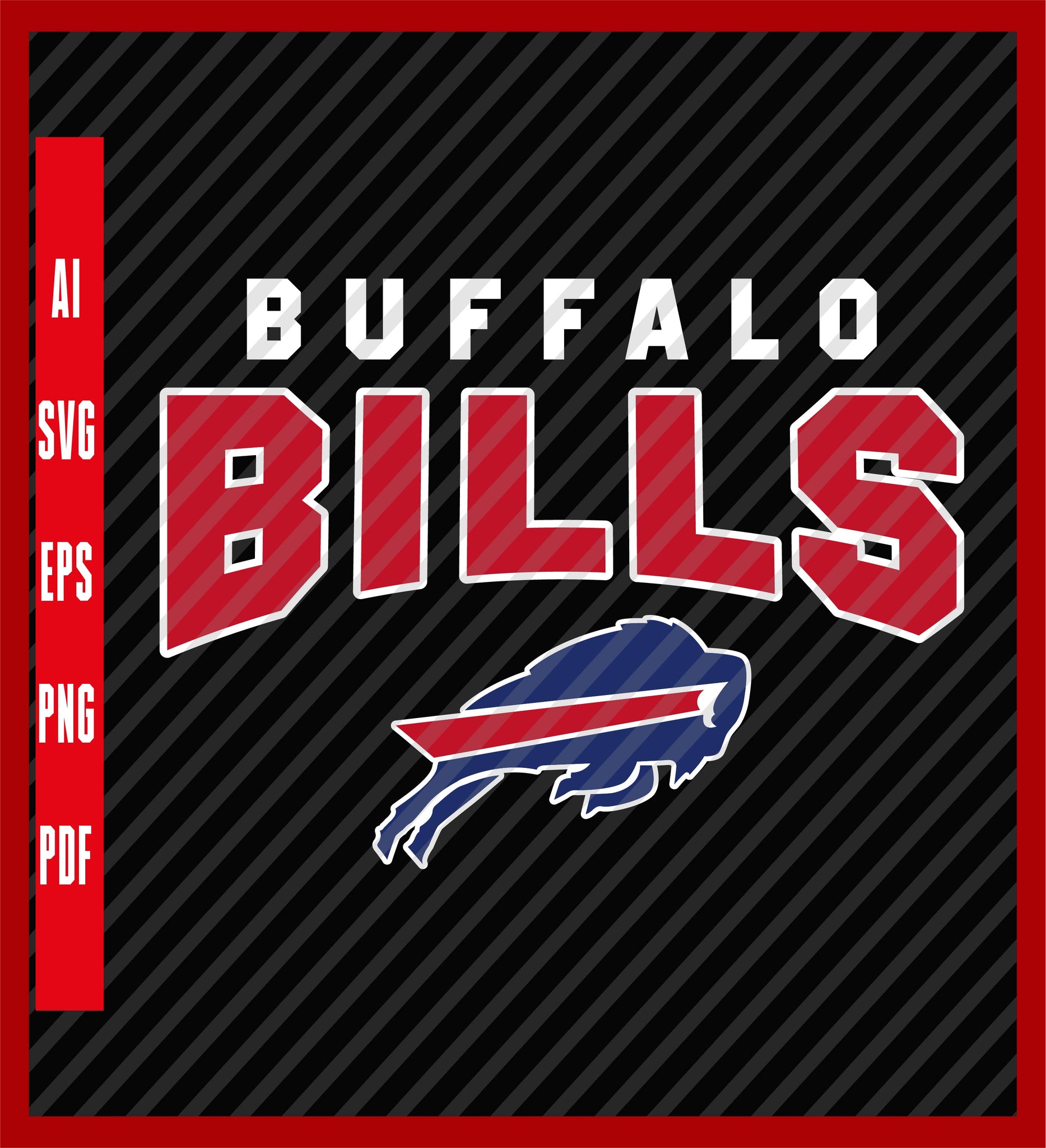 Buffalo Bills NFL to Soccer Football Kit Concept - Football