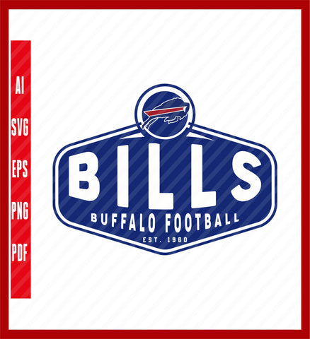 Buffalo Bills T-Shirt, NFL Buffalo Bills Helmet T-Shirt, Bills Svg, Buffalo Bills Logo, Bills Clipart, Svg File for cricut, Nfl Svg