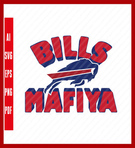 Buffalo Bills, Bills MafiaT-Shirt, Buffalo Bills Svg, Bills Svg, Buffalo Bills Logo, Bills Clipart, Football SVG, Svg File for cricut, Nfl Svg