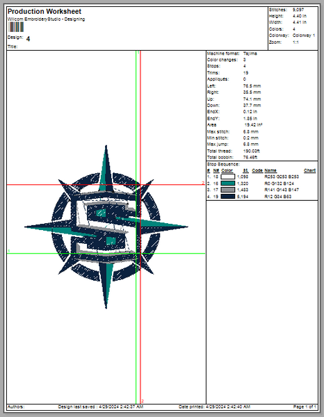 Mariner Star Nautical Embroidery Seattle Mariners Embroidery Mlb Embroidery &nbsp;Basebal Embroidery, 4 File sizes- Instant Download &amp; PDF File