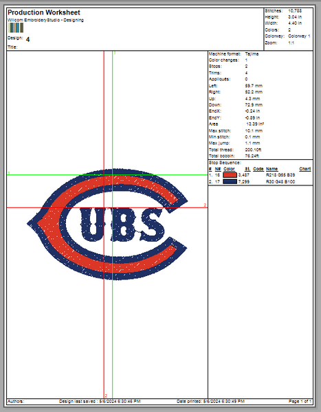 Chicago Cubs Embroidery, Mlb Embroidery, Machine Embroidery, 4 File sizes- Instant Download