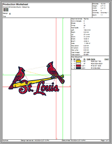 &nbsp;St. Louis Cardinals Logo Mlb Embroidery, Machine Embroidery, Baseball Embroidery, Machine Embroidery Design, 4 File sizes- Instant Download