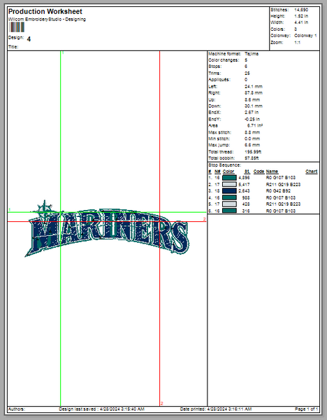 Mariner Star Nautical Embroidery Seattle Mariners Embroidery Mlb Embroidery &nbsp;Basebal Embroidery Machine Embroidery Design, 4 File sizes- Instant Download &amp; PDF File