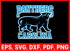 Carolina Panthers Logo NFL Sports SVG Cut File for Cricut Silhouette Digital Download