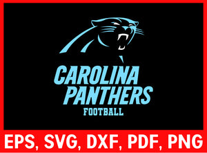 Carolina Panthers Logo NFL Sports SVG Cut File for Cricut Silhouette Digital Download