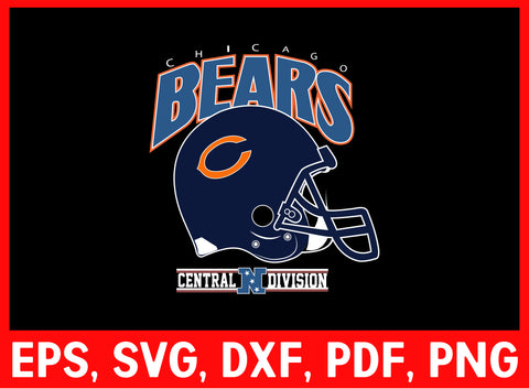 Chicago Bears Bundle Svg, Chicago Bears Svg, Chicago Bears Logo Svg, NFC Teams Svg, NFL Svg, Bundle Svg