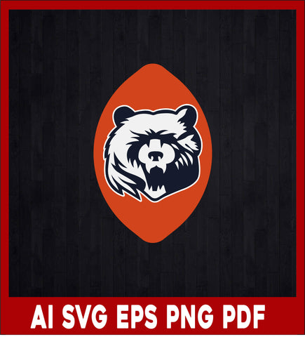 Chicago Bears Svg, Bears Svg, Chicago Bears Logo, Svg File for cricut, Nfl Svg and Pdf Printable Files