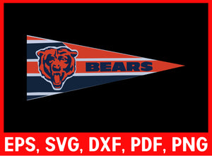 Chicago Bears Svg, Bears Svg, Chicago Bears Logo, Svg File for cricut, Nfl Svg and Pdf Printable Files, American Football, Sports, Cricut, svg, cut files