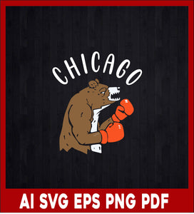 Chicago Bears T shirt, Bears Clipart, Svg File for cricut, Nfl Svg and Pdf Printable Files