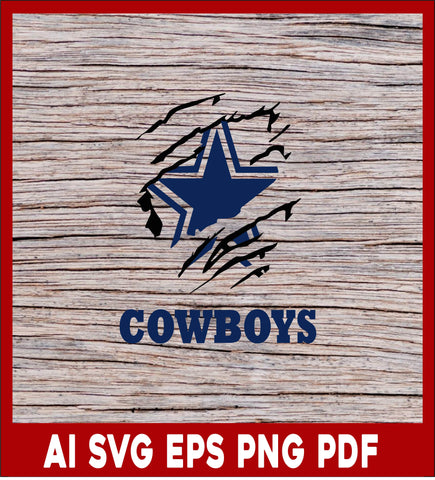 Dallas Cowboys Svg, Cowboys Svg, Dallas Cowboys Logo, Dallas Clipart, Svg File for cricut, NFL Svg, Sport Lover T-Shirt Design Eps, Ai, Png, Svg and Pdf Printable Files