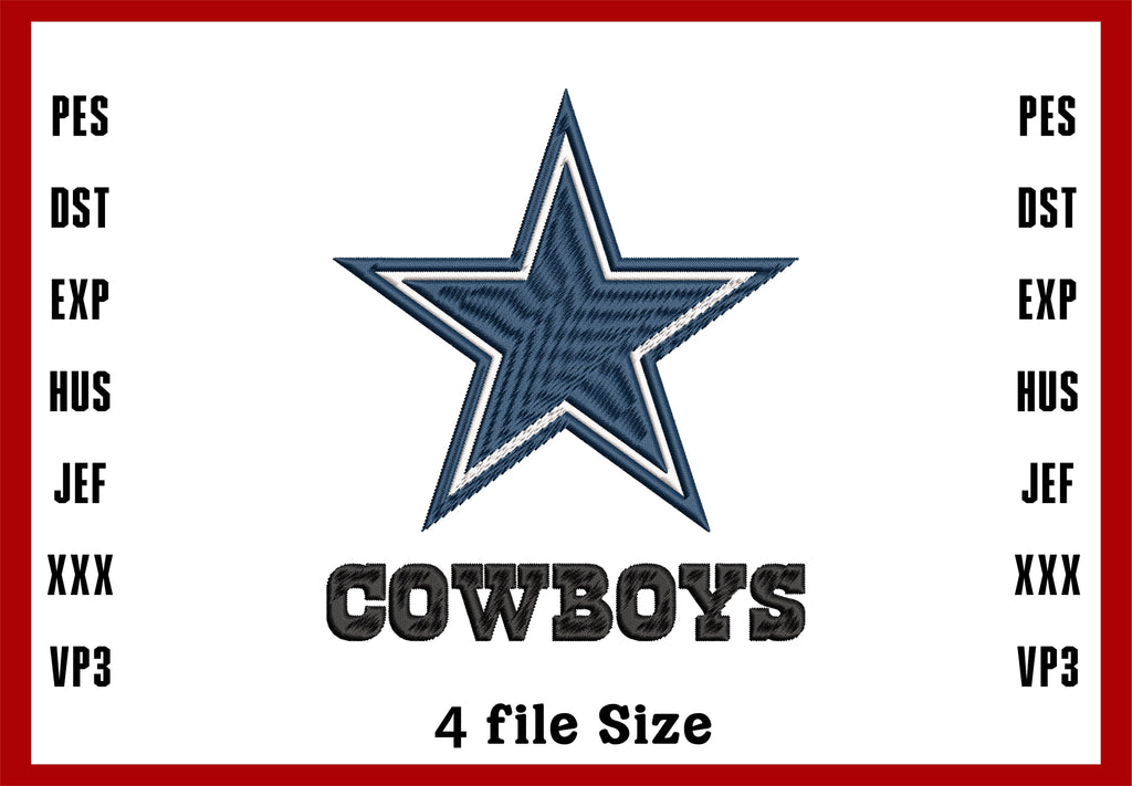 Dallas Cowboys Embroidered Iron-On Patch - 2.25" X 3.5" - Dak Prescott, NFL, Free Shipping