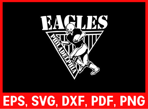 Eagles Logo Silhouette PNG NFL SVG Cut File for Cricut Digital Download