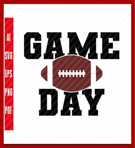 Football Game Day Womens Leopard Cheetah Game Day Football T-Shirt, Sport Lover T-Shirt Design Eps, Ai, Png, Svg and Pdf Printable Files