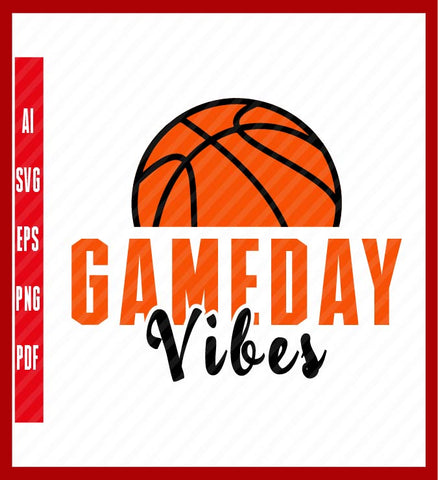 Game Day Vibes T-Shirt Cool Vintage, Sport Lover T-Shirt Design Eps, Ai, Png, Svg and Pdf Printable Files