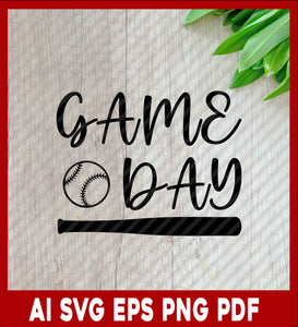 Game Day, Sport Lover T-Shirt Design Eps, Ai, Png, Svg and Pdf Printable Files