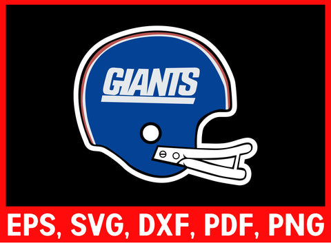 NFL Helmet Home Team New York Giants Cut File for T-shirt Cricut Digital Download