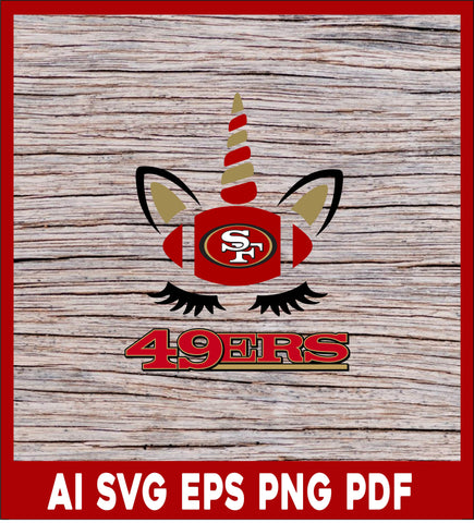 San Francisco 49ers Football SVG  Creative Design Maker –  Creativedesignmaker