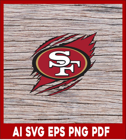San Francisco 49ers Svg, 49ers Svg, San Francisco 49ers Logo, 49ers Clipart Svg File for cricut, Nfl Svg