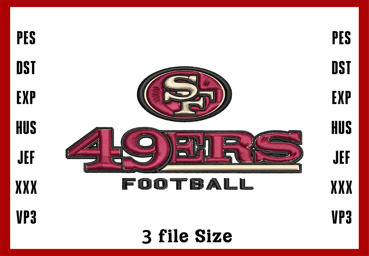 San Francisco 49ers logo embroidery design, Machine Embroidery Design ...