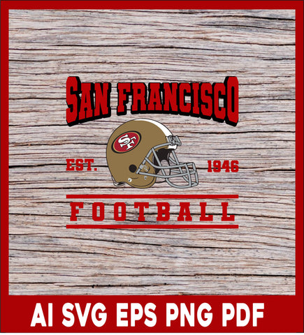 San Francisco Football EST 1946 Sport T-Shirt Svg File for cricut, Nfl Svg