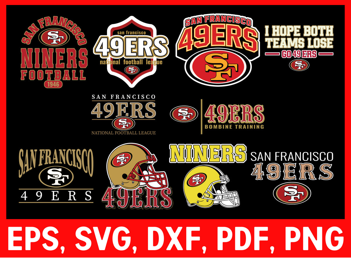 Bundle 2 San Francisco 49ers Football Team Sport Lover T-Shirt Design ...