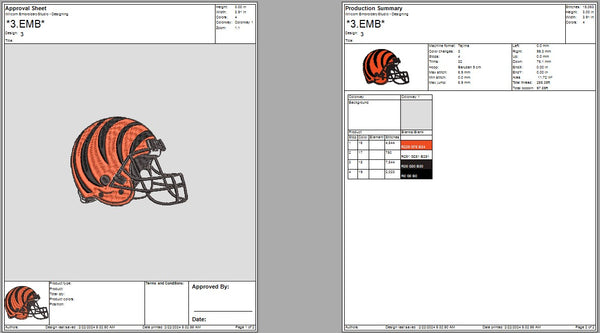 Cincinnati Bengals helmat embroidery design, Machine Embroidery Design, 4 File sizes- Instant Download & PDF File