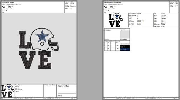 Loves Dallas Cowboys Embroidery Design, Dallas Cowboys NFL football embroidery, Machine Embroidery Design, 4 File sizes- Instant Download & PDF File