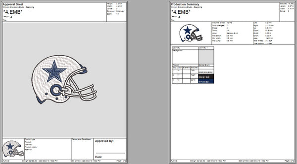Dallas Cowboys Helmat Embroidery Designs, Dallas Cowboys NFL football embroidery, Machine Embroidery Design, 4 File sizes- Instant Download & PDF File