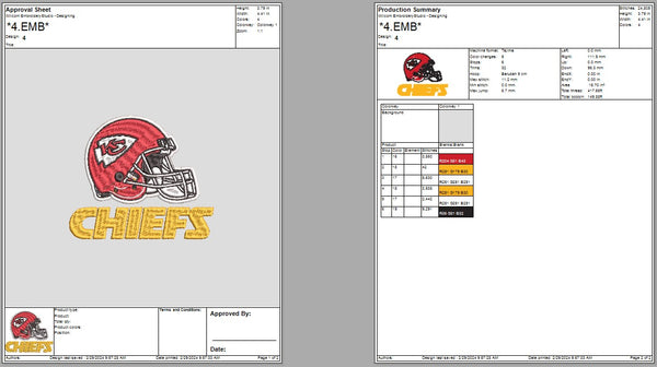 Kansas City Chiefs Helmet Embroidery, Kansas City Chiefs Embroidery, NFL football embroidery, Machine Embroidery Design, 4 File sizes- Instant Download & PDF File