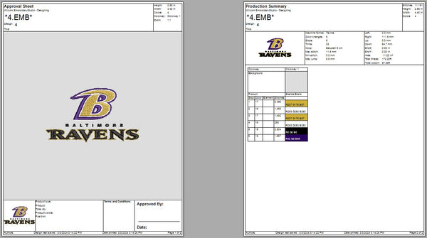 Baltimore Ravens Logo Embroidery, NFL football embroidery, Machine Embroidery Design, 4 File sizes- Instant Download & PDF File