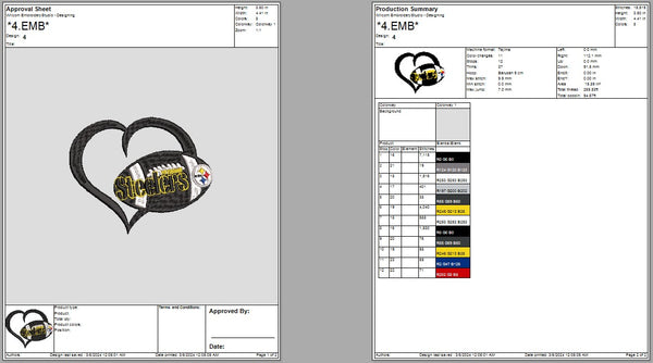 Pittsburgh Steelers Logo Embroidery, NFL football embroidery, Machine Embroidery Design, 4 File sizes- Instant Download & PDF File