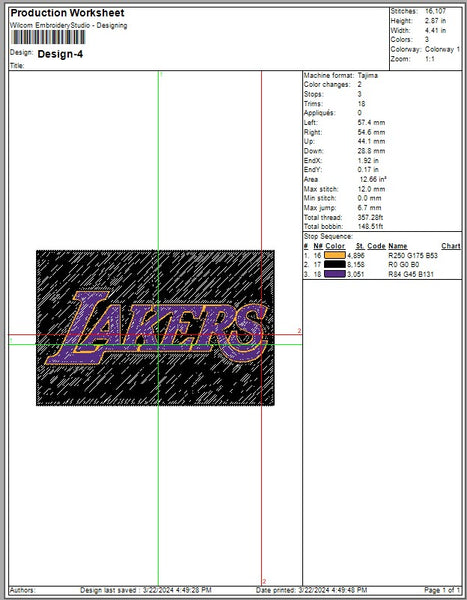 Los Angeles Lakers Logo Embroidery, NBA Basketball embroidery, Machine Embroidery Design, 4 File sizes- Instant Download & PDF File