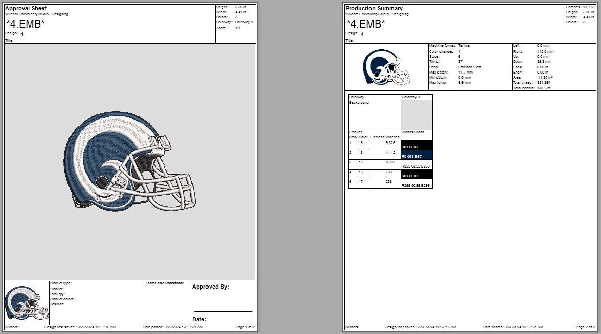 Los Angeles Rams Logo Embroidery, NFL football embroidery, Machine Emb ...
