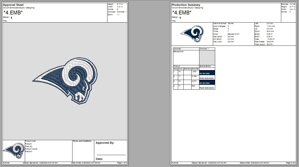 Los Angeles Rams Logo Embroidery, NFL football embroidery, Machine Emb ...