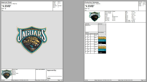 Jacksonville Jaguars Logo Embroidery, NFL football embroidery, Machine Embroidery Design, 4 File sizes- Instant Download & PDF File