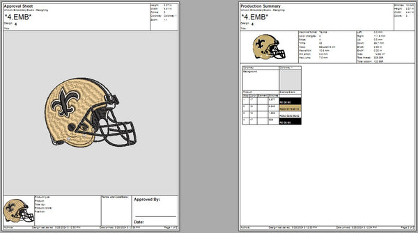 New Orleans Saints Logo Embroidery, NFL football embroidery, Machine Embroidery Design, 4 File sizes- Instant Download & PDF File