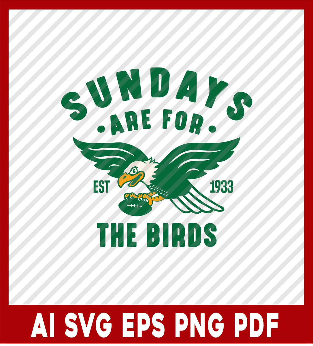 Sundays Are For The Birds Fly Shirt, Fly Football Clipart Silhouette C ...